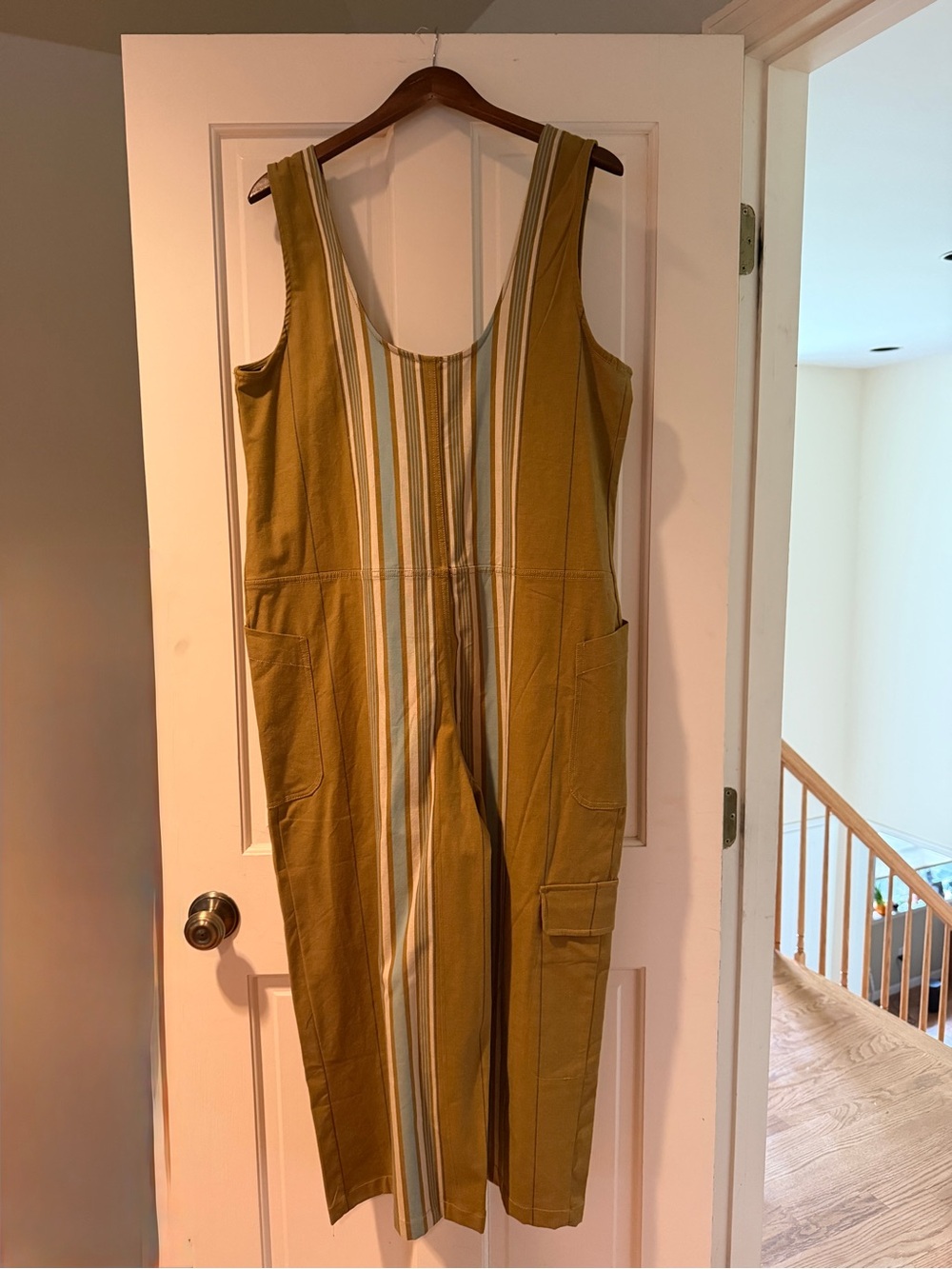 Pilcro Striped Olive Green One-Piece Jumper - Picture 7 of 9